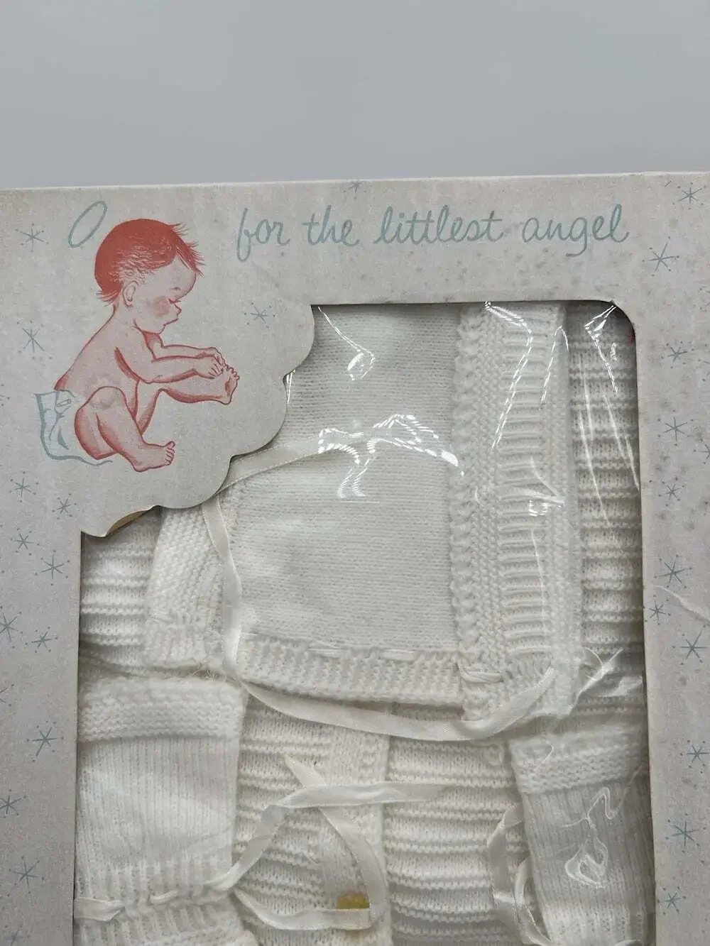 Vintage Sears Honeysuckle Baby Layette Set + Infant Shawl Original Boxes